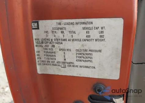 2004 Pontiac Sunfire z USA, uszkodzony, nr VIN 1G2JB12F147114354